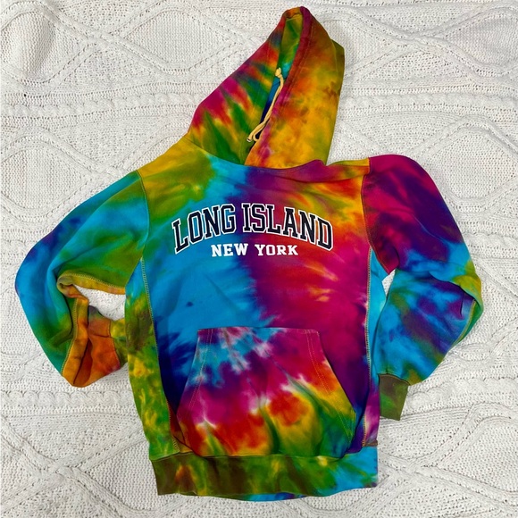 MV Sport Other - Long Island New York MV Sport Pro-Weave Tie-Dye Hoodie in Rainbow Shades